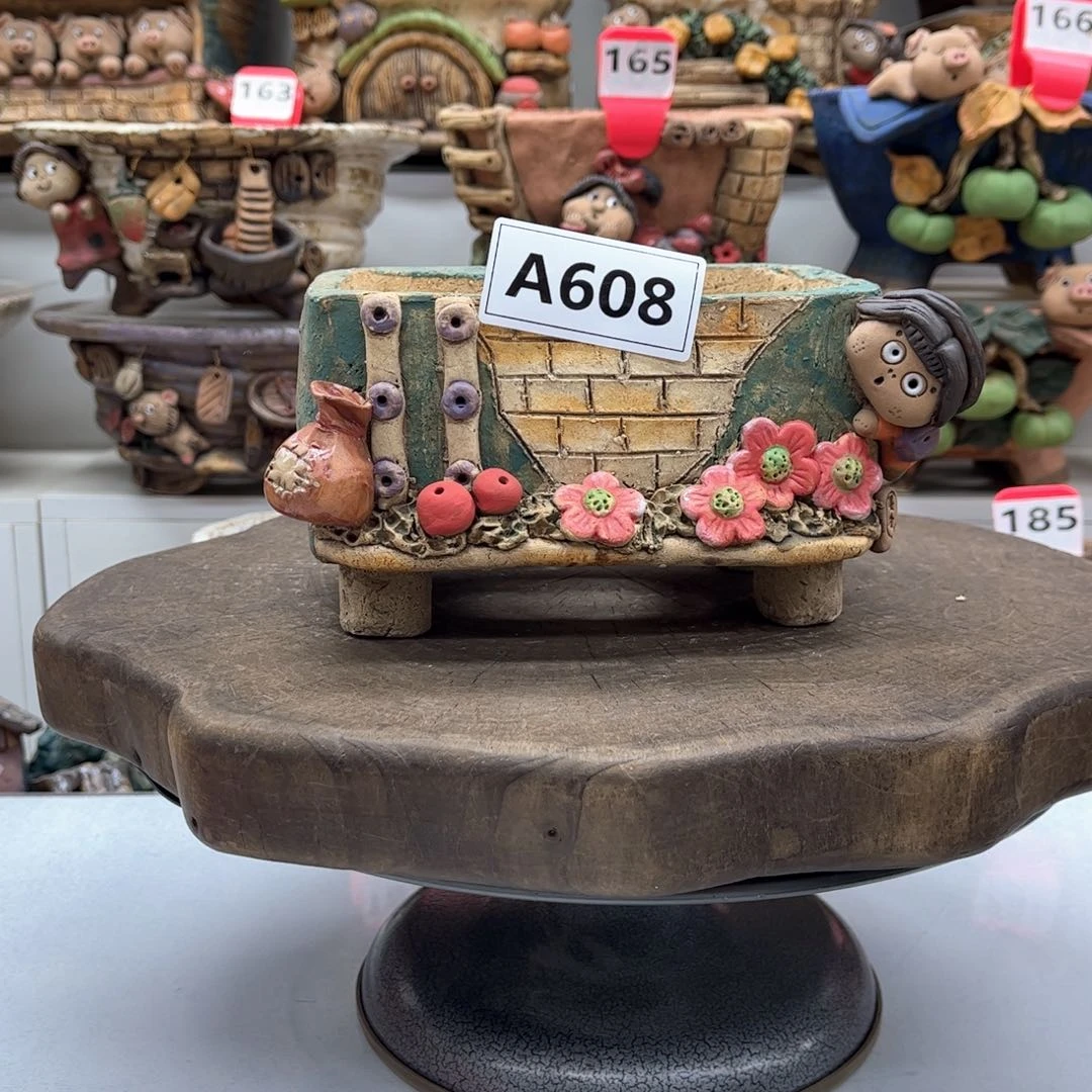 红陶佛*花盆608佛