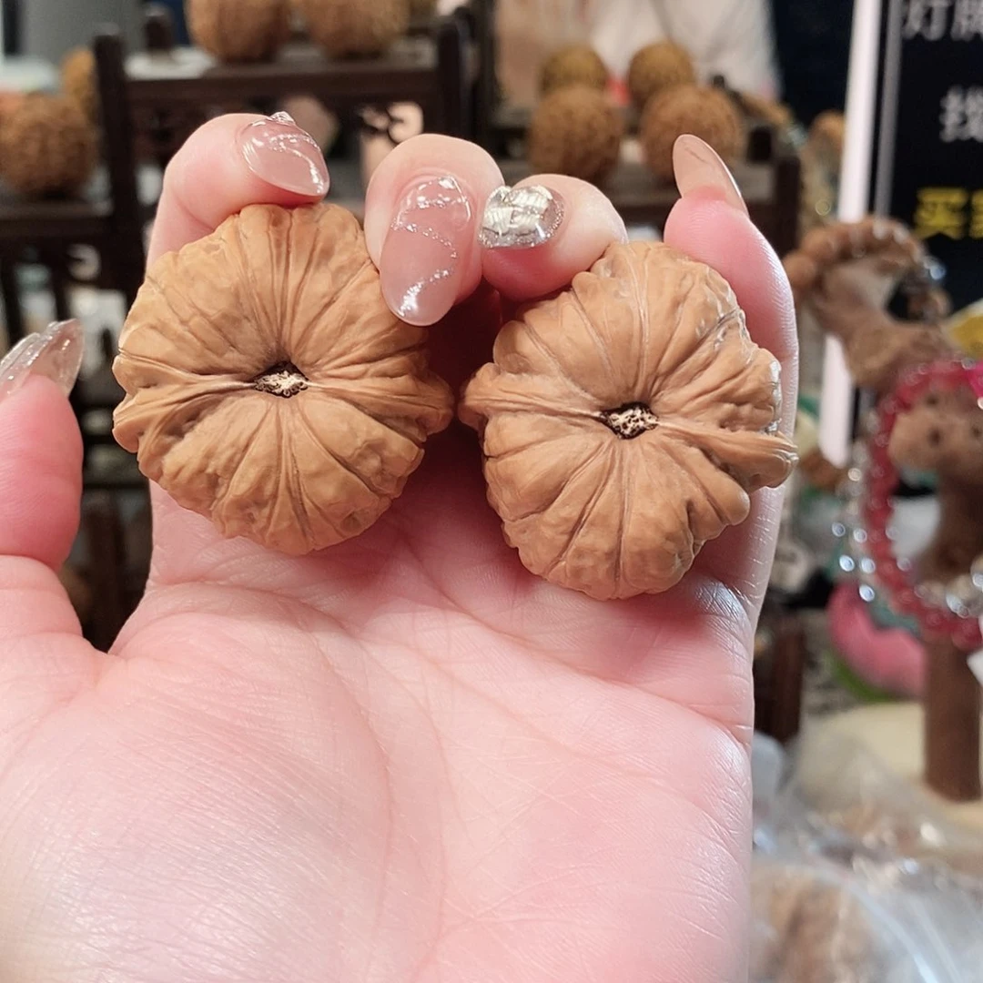 文玩核桃把件40南瓜墩