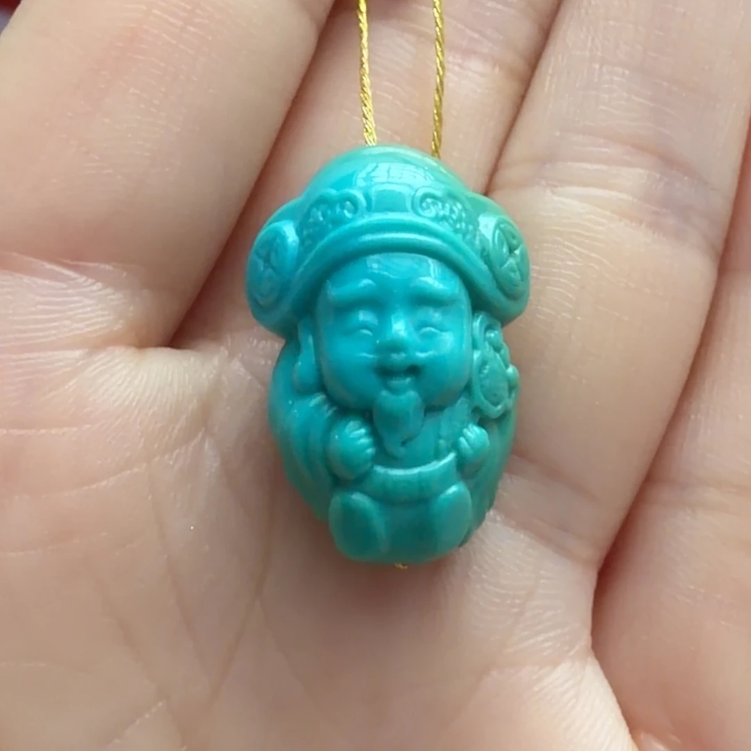 绿松石未镶嵌颈饰