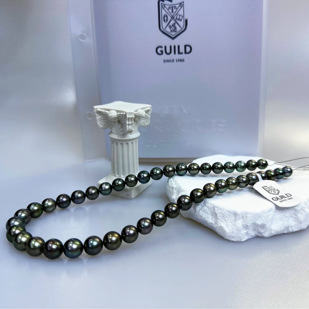 【老蚌头珠宝】吉尔德大溪地拉贡项链8-11mm（天然珍珠多样性发货）