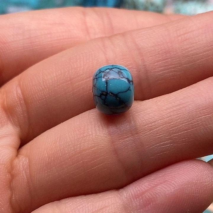 绿松石未镶嵌湖北原矿高瓷无优化绿松石