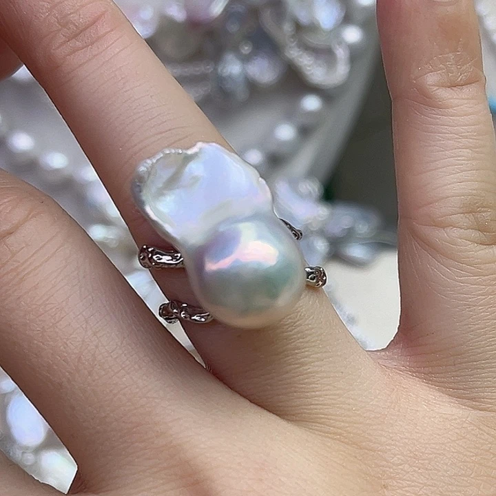 戒指未镶嵌淡水珍珠