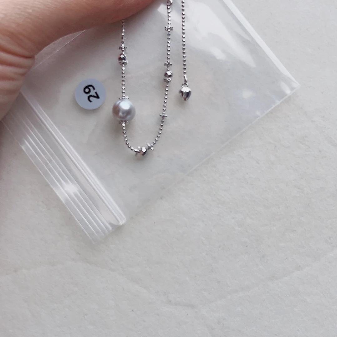 海水珍珠银S925镶嵌手绳