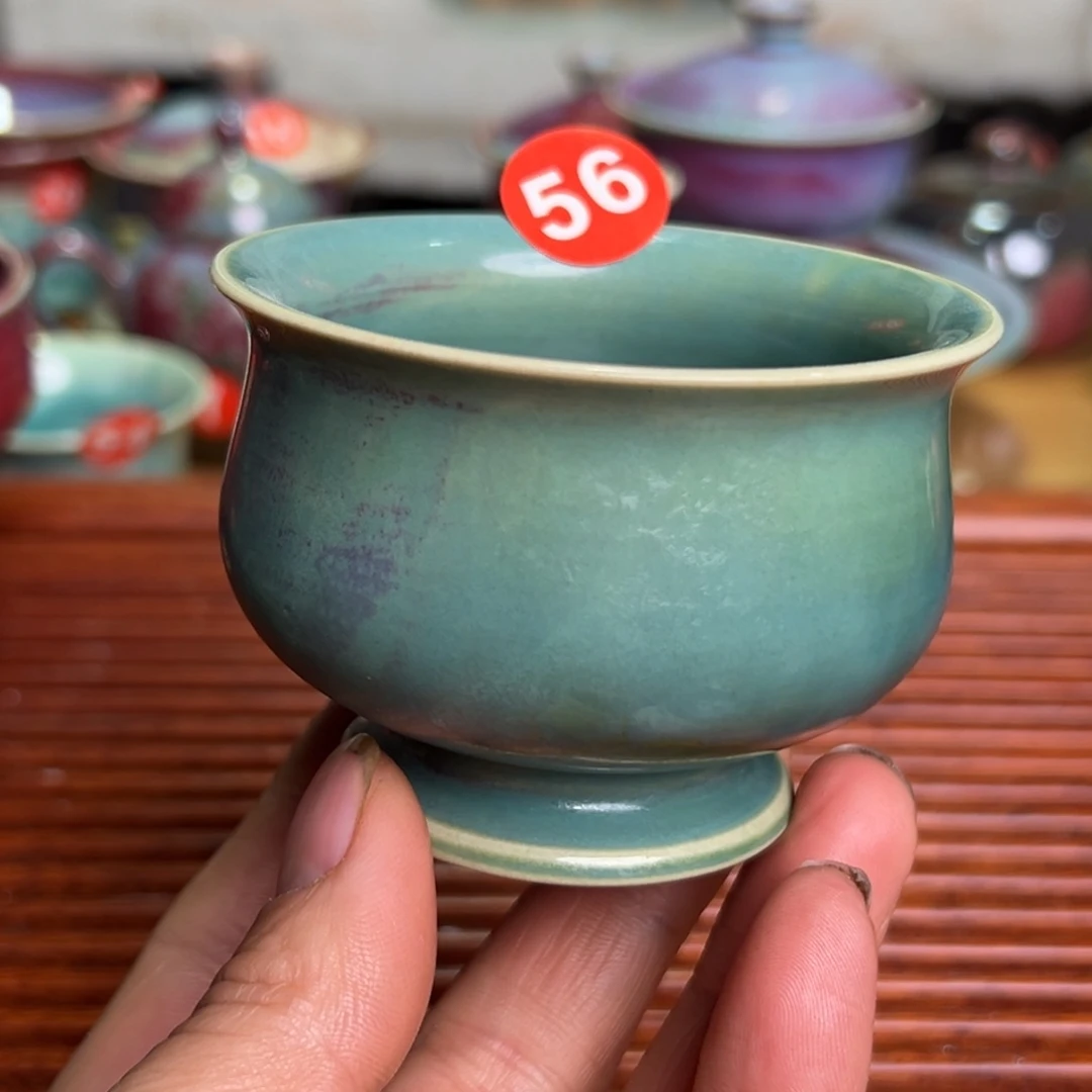 手工制作钧窑茶器