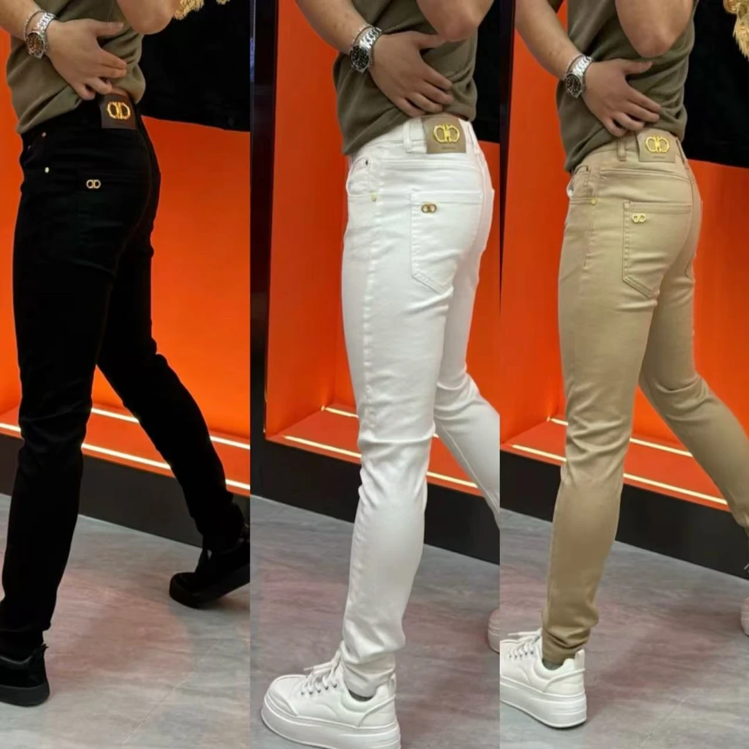 轻奢2025新款时尚大气潮流男裤高档锁色休闲裤-9826