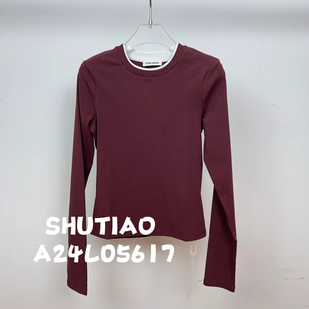 【SHUTIAO】2024秋冬：新款小众设计款T恤A24L05617