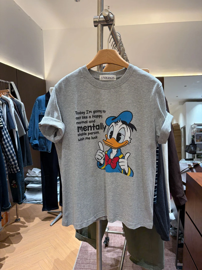 双面唐老鸭加厚T恤宽松版型