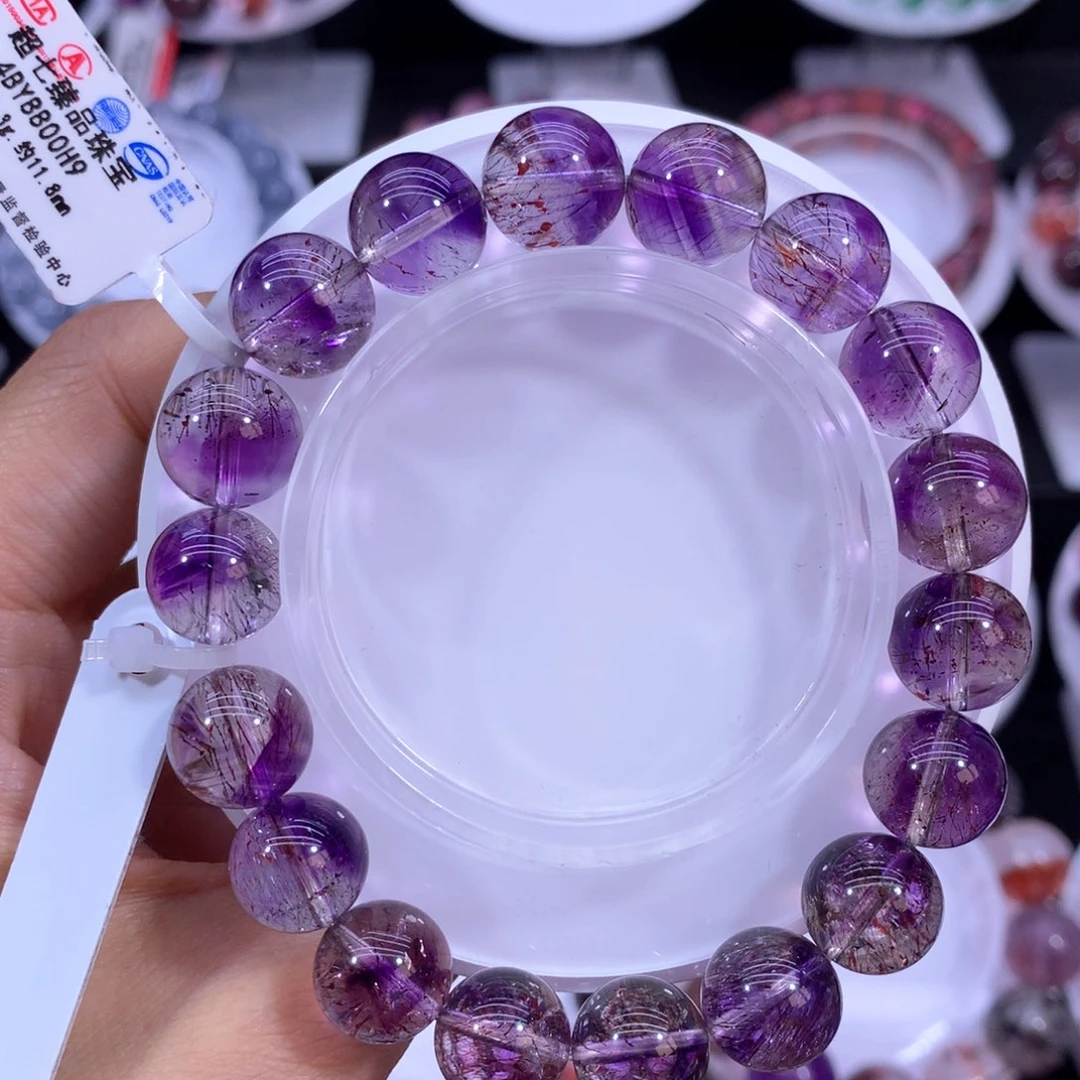 水晶手链未镶嵌紫霉彼岸花11.8mm