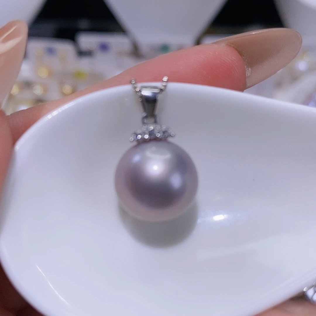 淡水珍珠颈饰银S925镶嵌