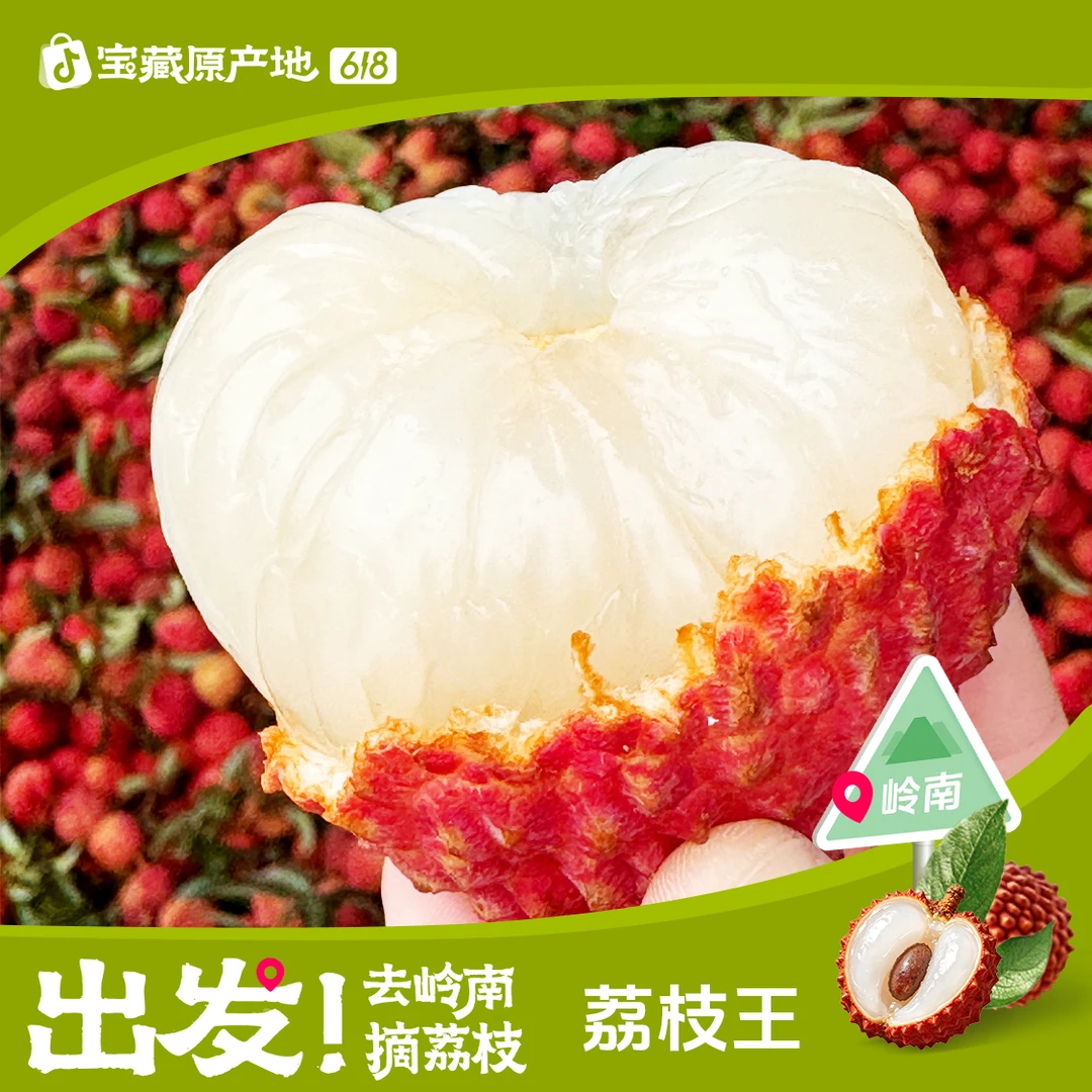 【冷链包邮】海南荔枝王 3-4.5斤 核心产区火山口荔枝【分仓发货】