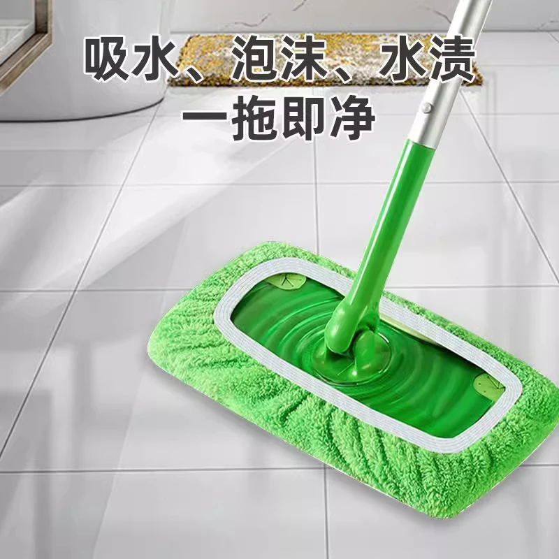 2025新款家用平板拖把布加厚松紧带替换布套家用干湿两用清洁拖地