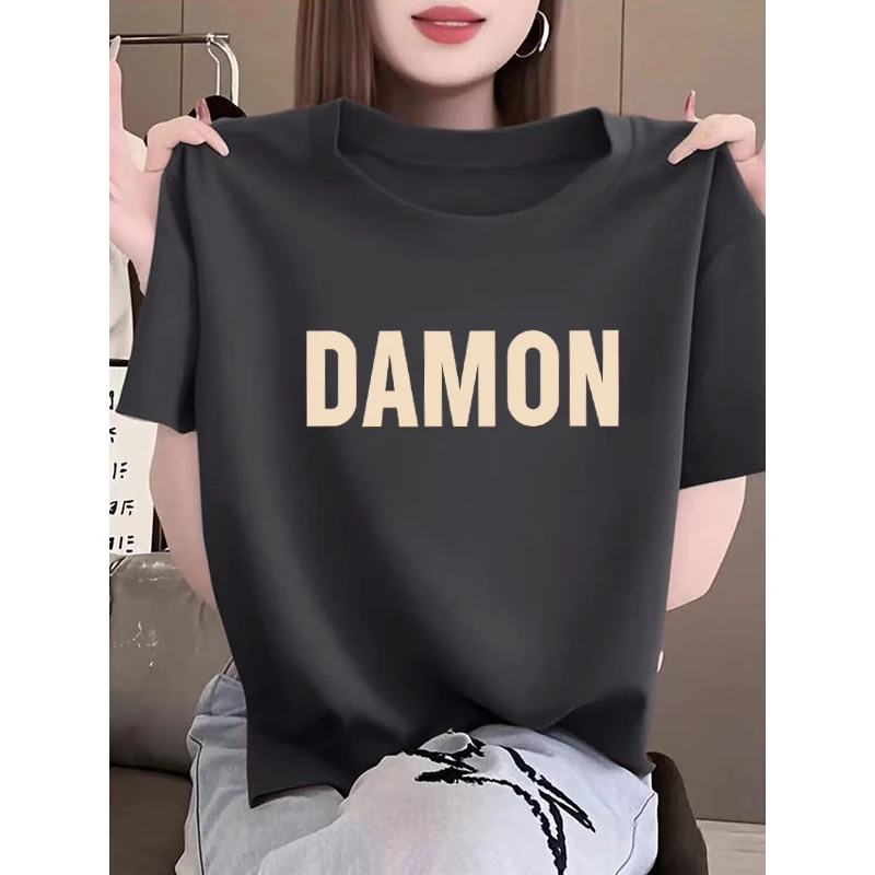 小众设计感正肩短袖t恤女2025新款时尚百搭洋气灰色上衣体恤夏季