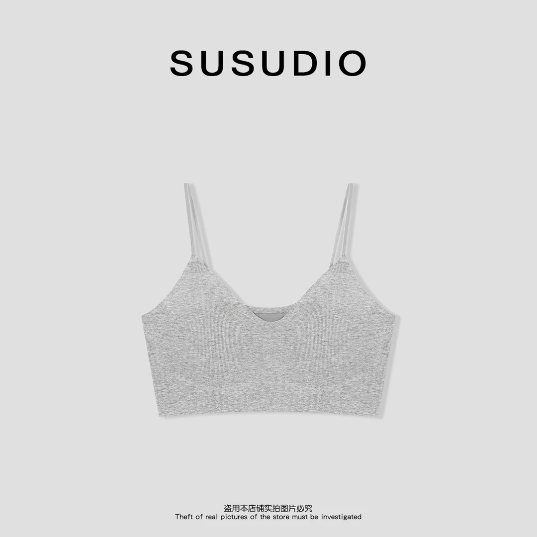SUSUDIO③ 高品质欧美极简细带可外穿运动内衣00036