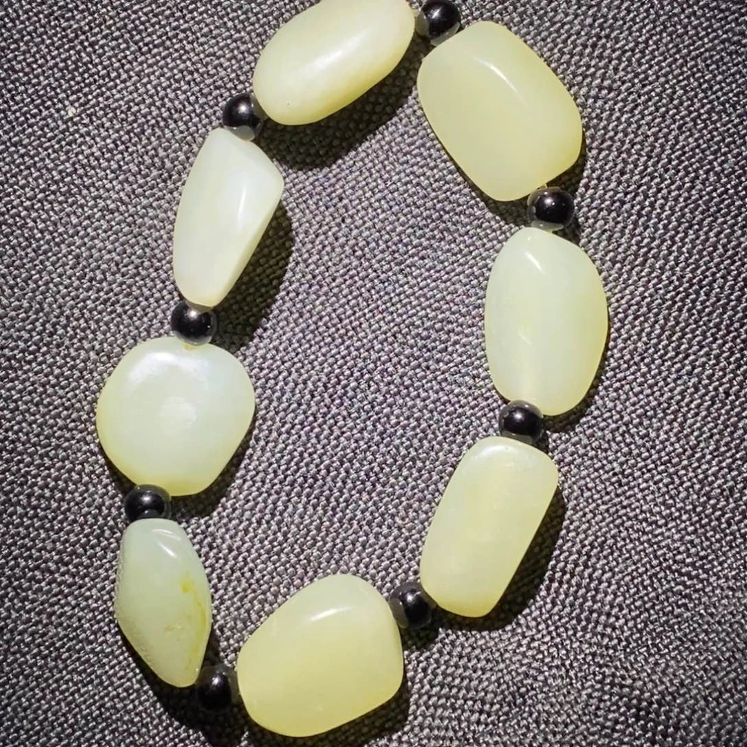 和田玉未镶嵌手链