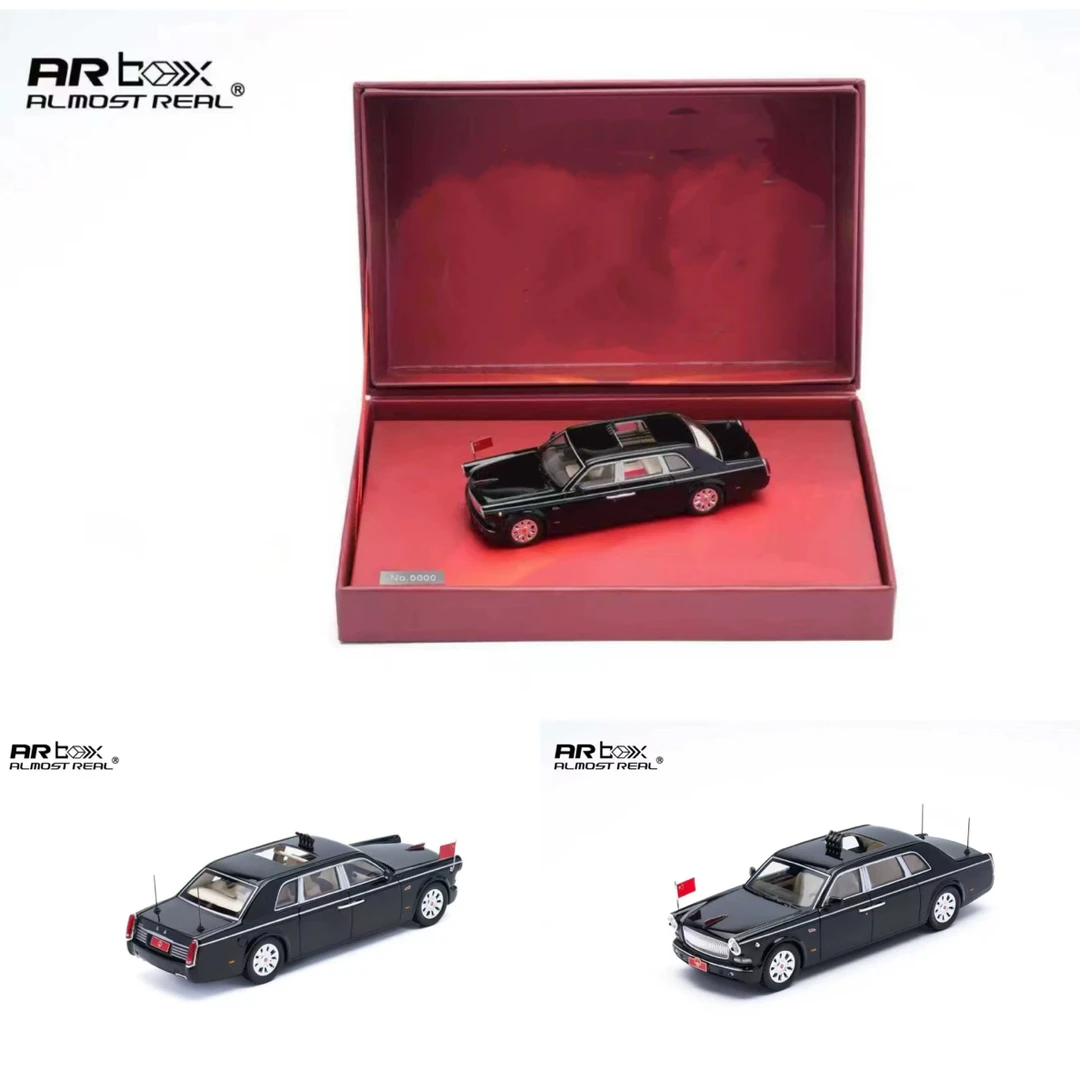 AR新品1:64 红qiCA7601检阅车 合金汽车模型仿真收藏摆件
