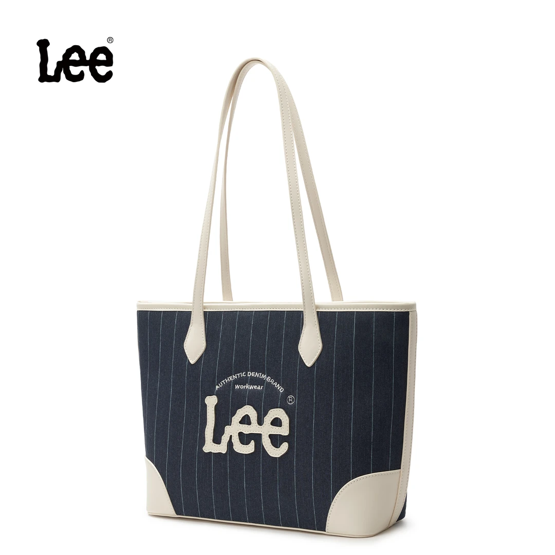 Lee25款【复古系列】25款条纹托特包印花简约风耐磨编织单肩包女士