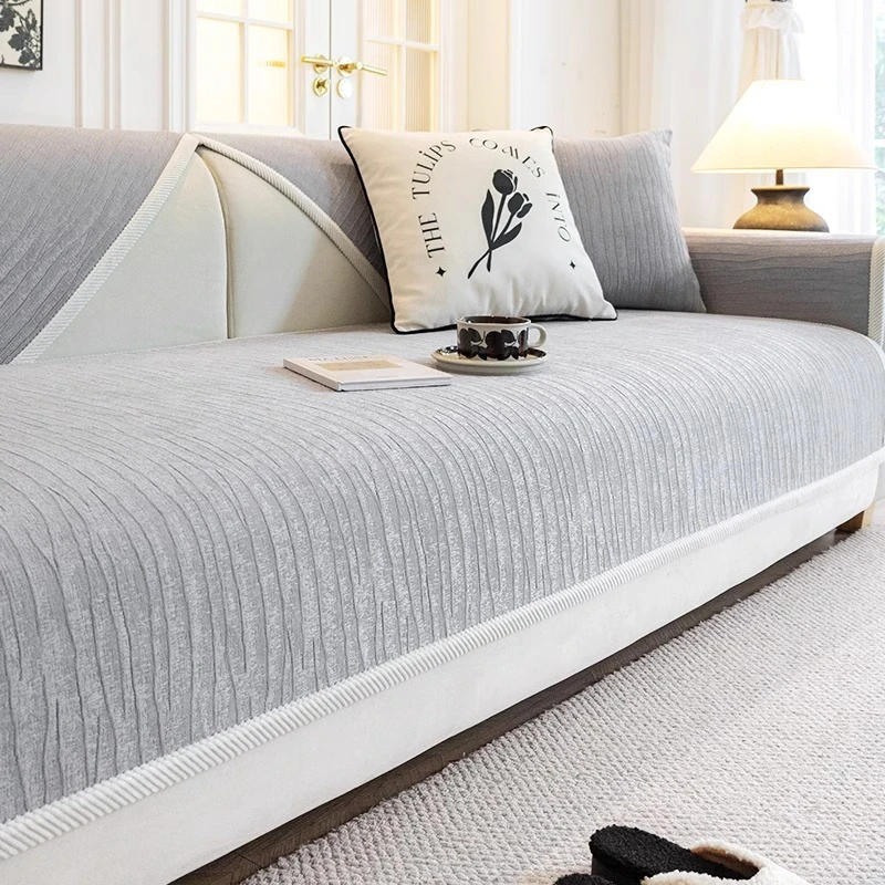 奶油风沙发垫四季通用新款轻奢防滑高级感皮沙发套罩盖布