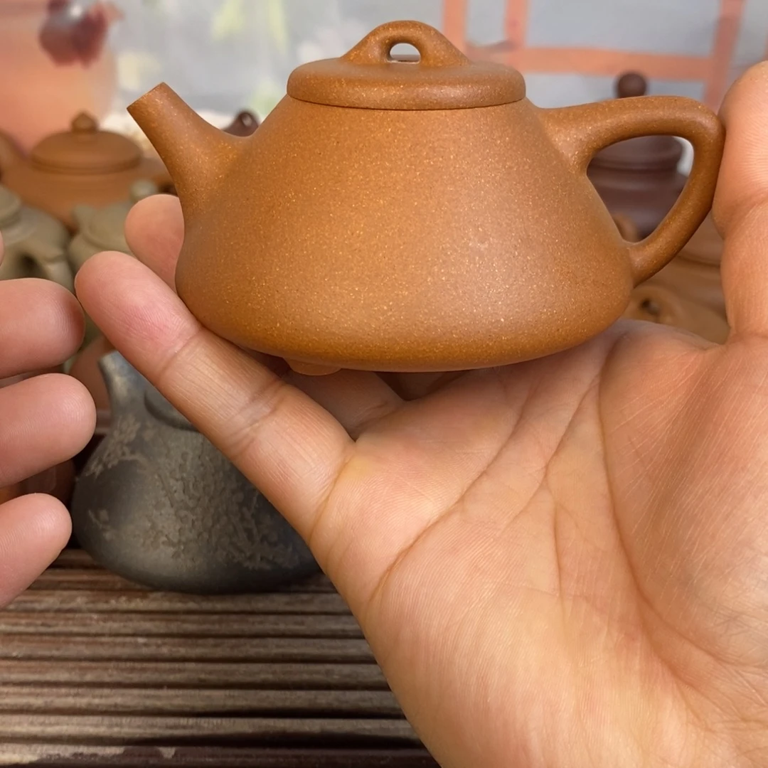 紫砂茶壶子冶石瓢原矿精挑黄降坡150cc左右0添加