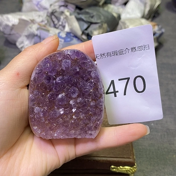 珠宝半成品未镶嵌紫晶
