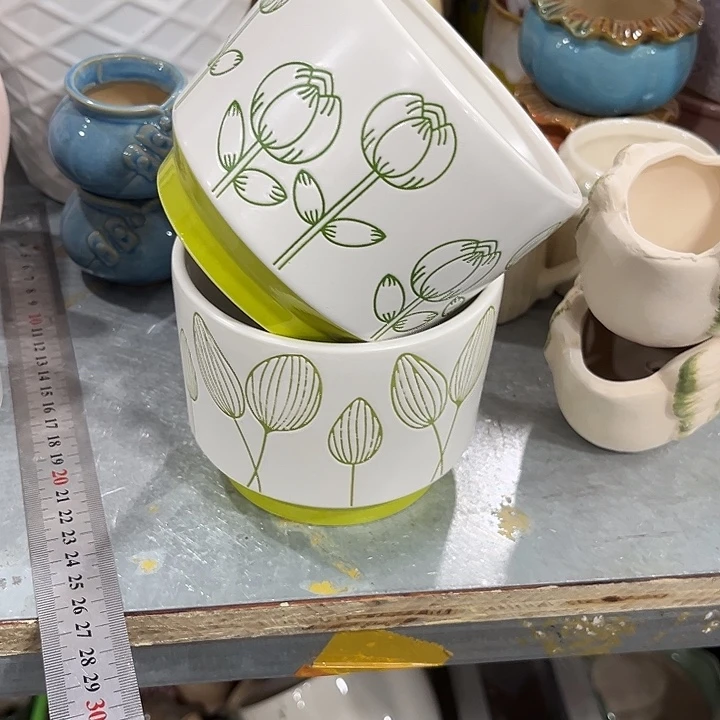 陶瓷花盆全场10包邮