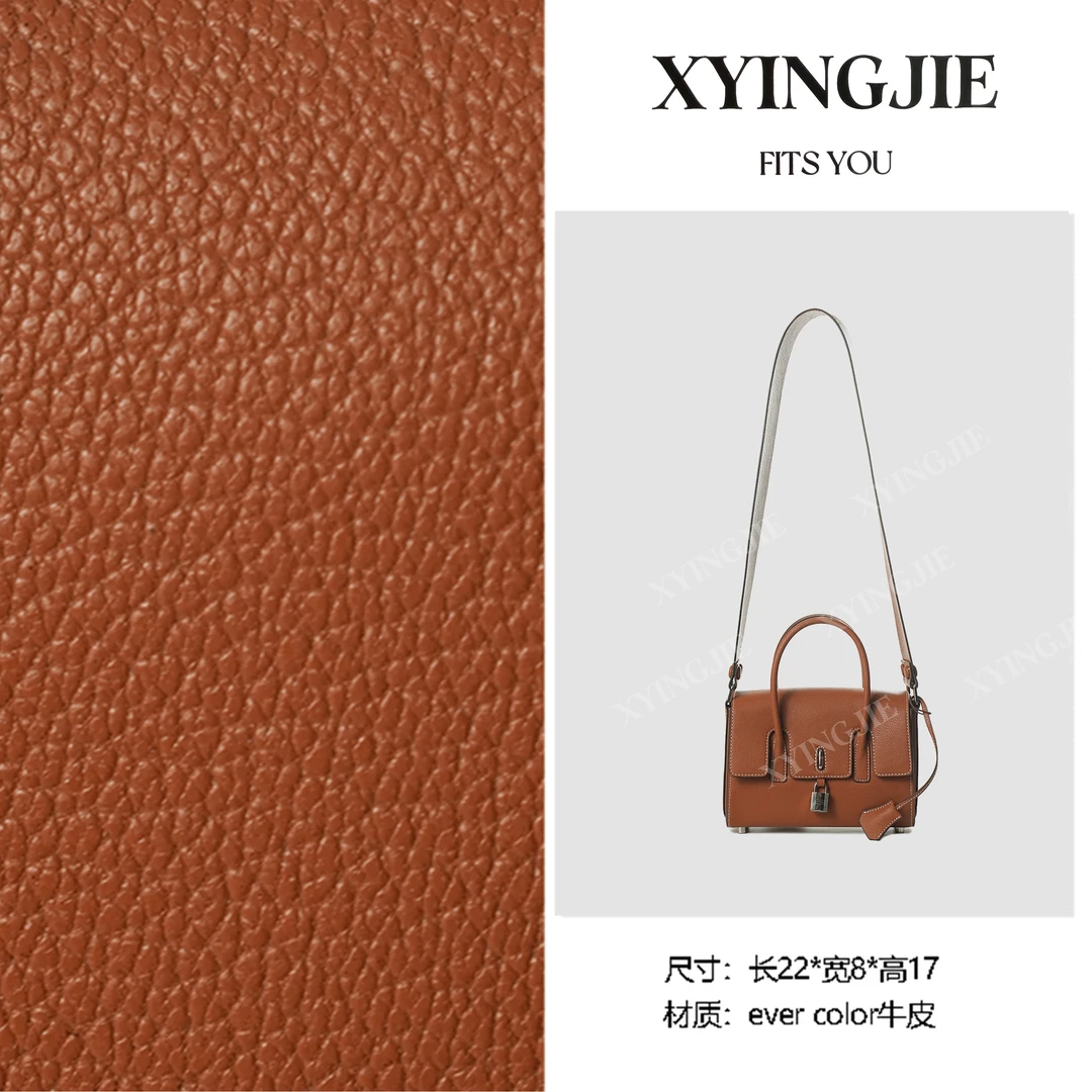 XYINGJIE· 原创设计 真皮高定手提单肩包 BV7626-金棕