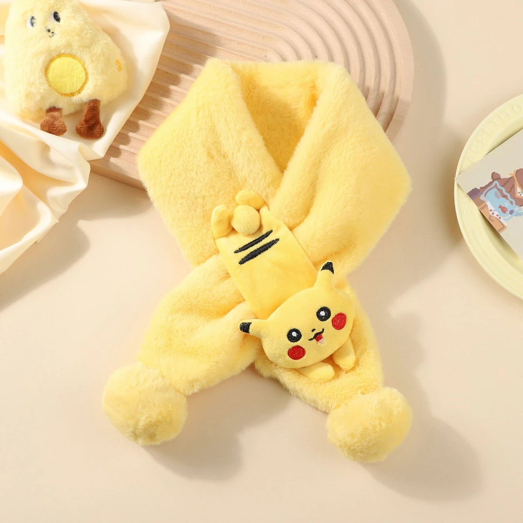 ZG【专享】秋冬款卡通儿童毛绒围巾亲肤围脖冬季新款保暖男女童宝宝