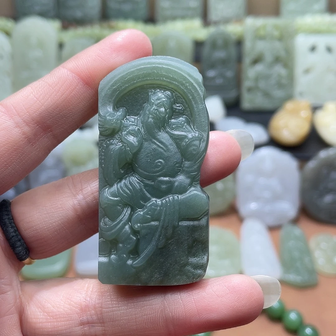 和田玉未镶嵌吊坠(不含链)