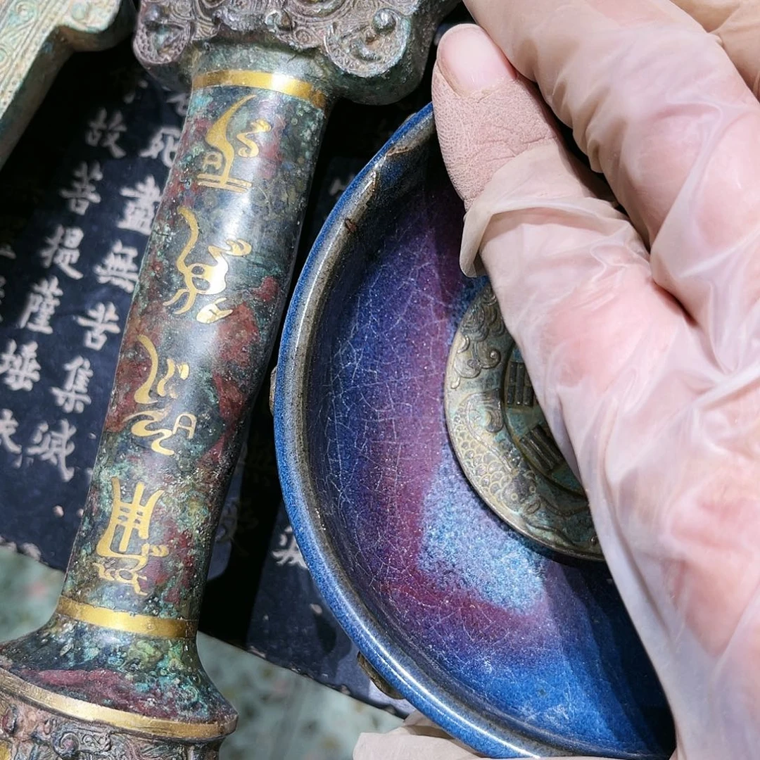 小****猫瓦当摆件茶台的一大