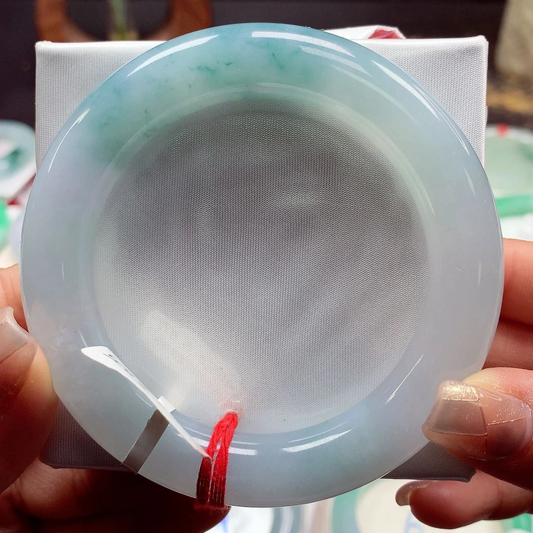 翡翠手镯未镶嵌55.5圆21号88