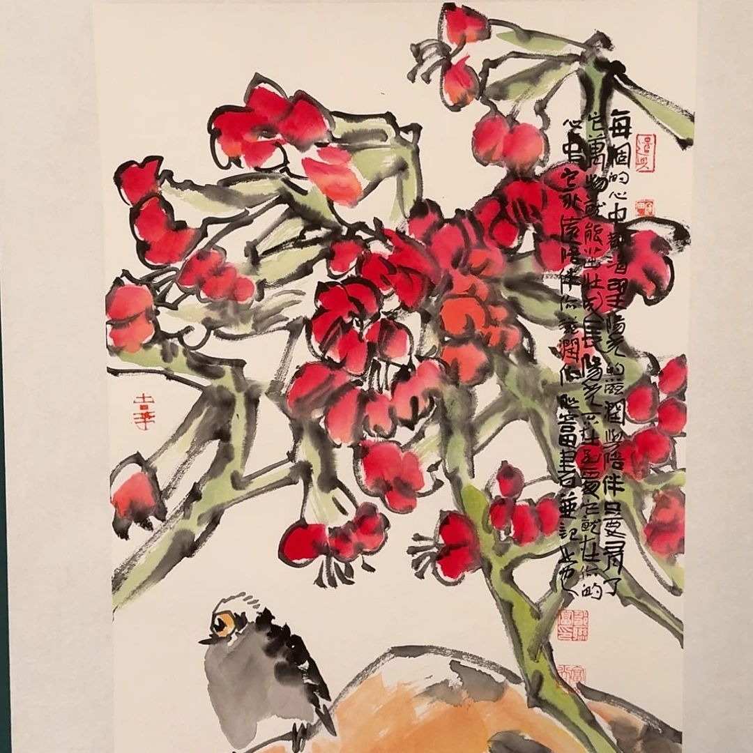 国画邹联富老师的作品