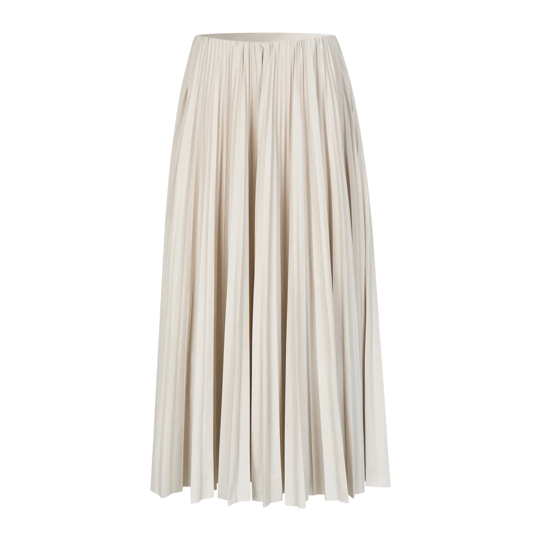 ANNAMOOER · 设计师品牌杏色百褶半裙 AM72Q17