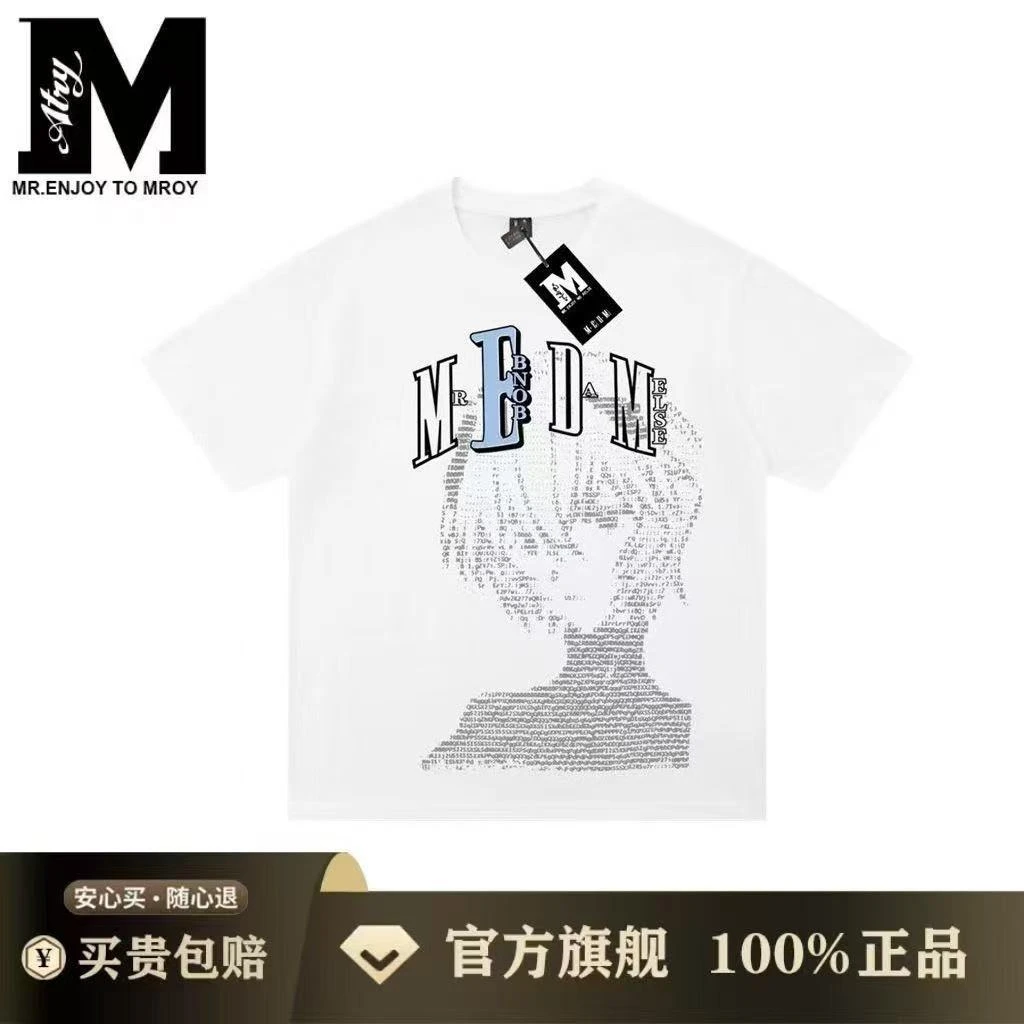 MEDM ELSE联名新世纪福音代码人物款短袖T恤男女美式情侣夏季上衣