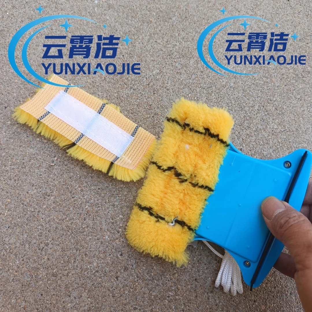 云霄洁双面玻璃清洁棉外壳窗器配件方形通用家用替换加厚双面擦棉