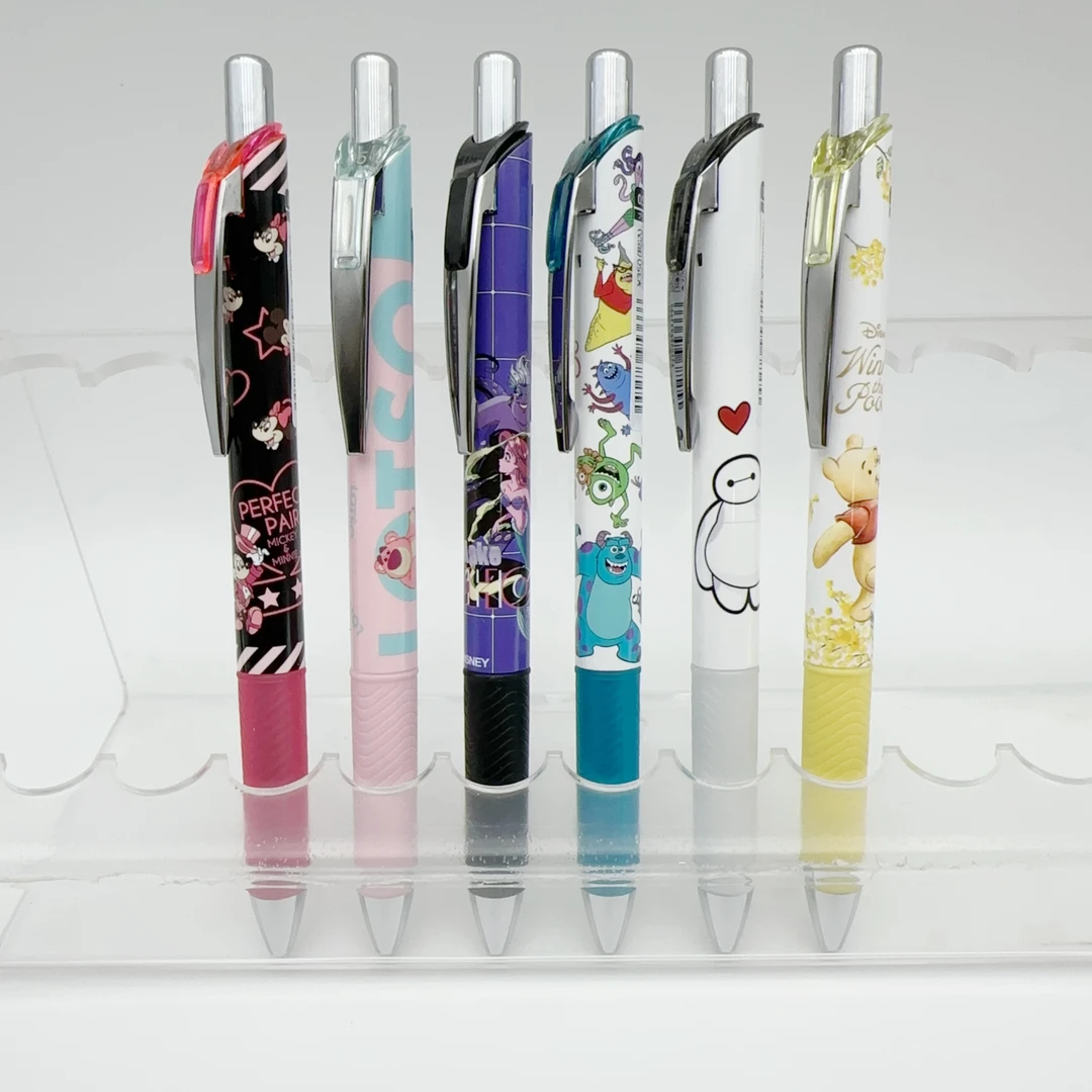 【现货新款】日本派通限定东迪维尼大白米奇米妮黑色bln75中性笔