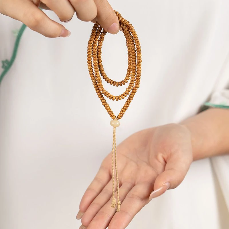 海南陈籽星月菩提子3*5手串高密200多颗黄金籽念珠男多圈文