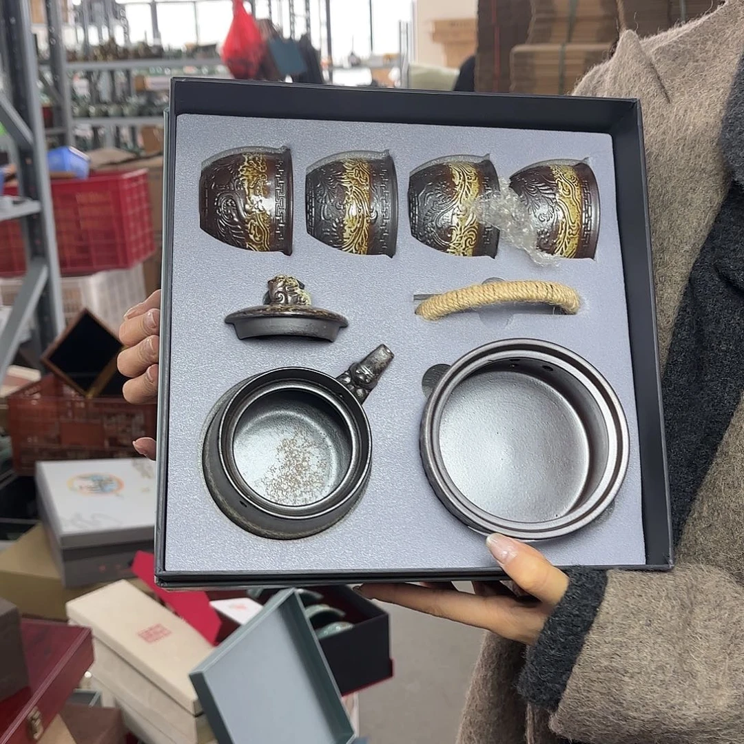 龙泉云间青瓷小米茶器