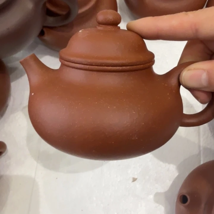 紫砂茶壶280cc红降微瑕容天