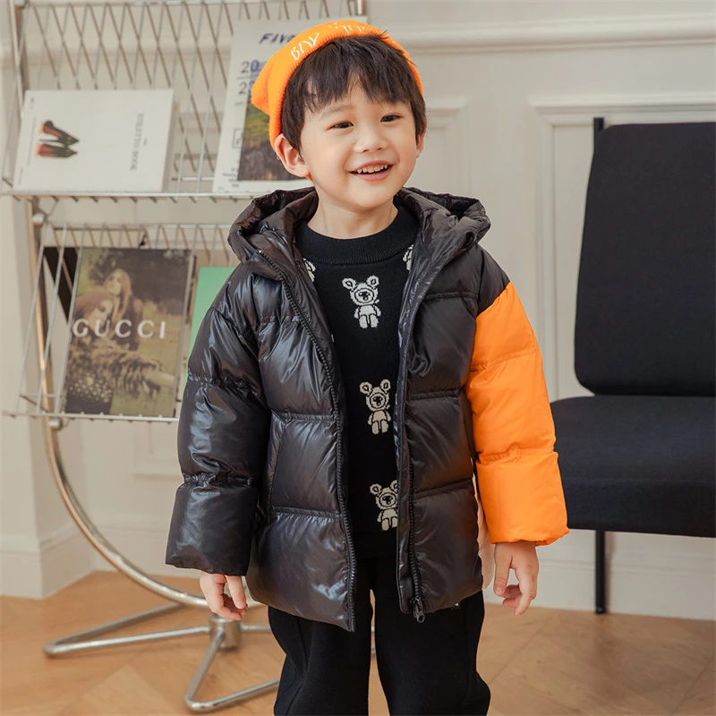 梭织正常款羽绒外套男小童
