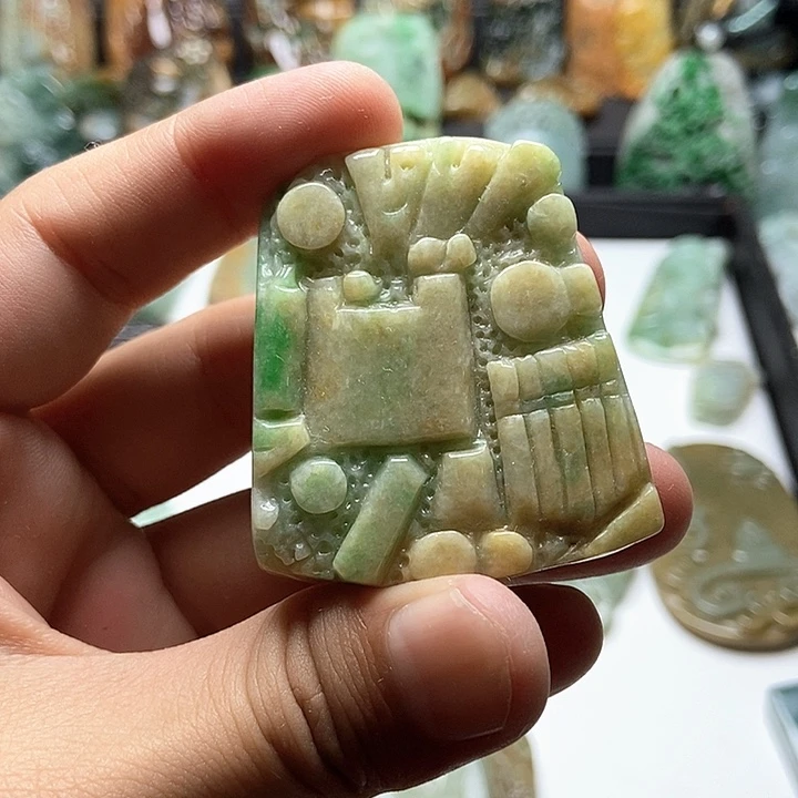 颈饰未镶嵌翡翠翡翠a货