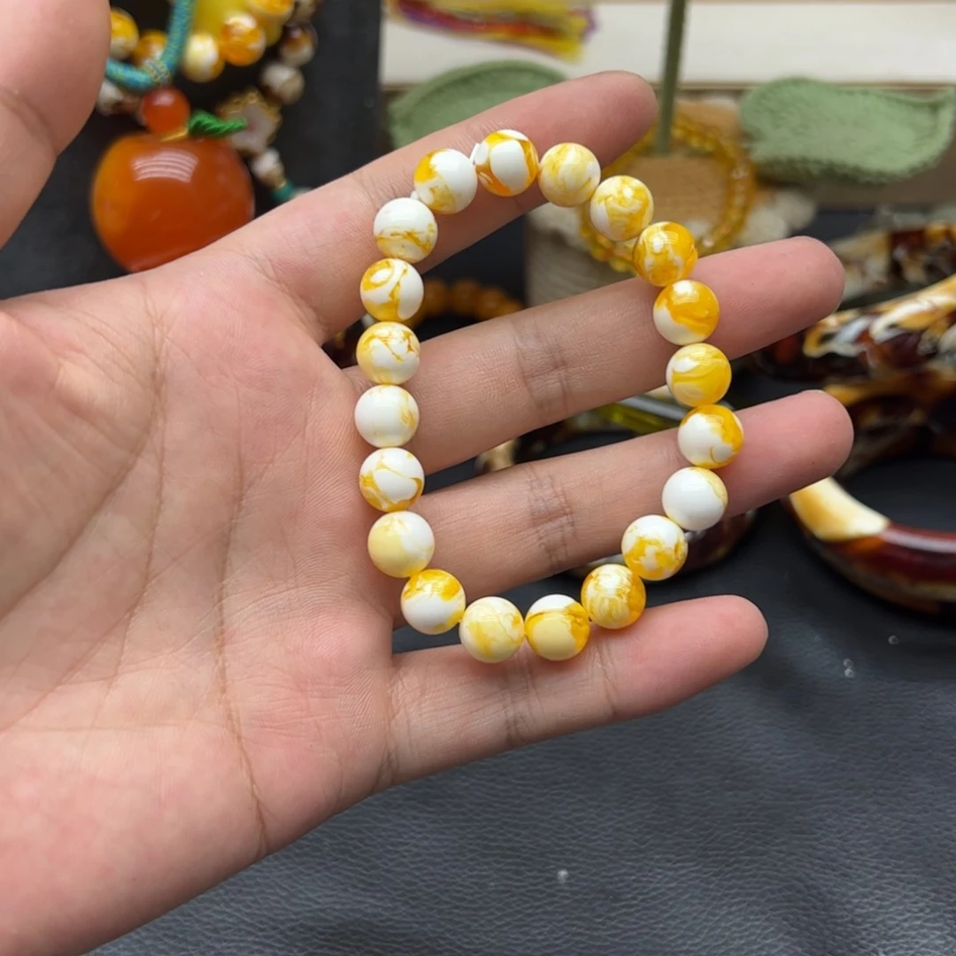 未镶嵌琥珀手链10. mm