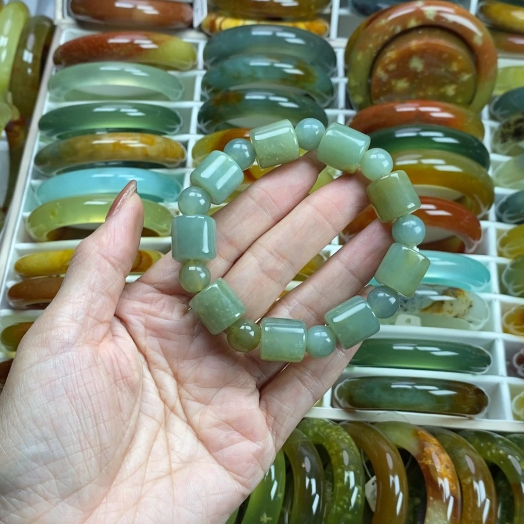 未镶嵌蛇纹石玉手镯5