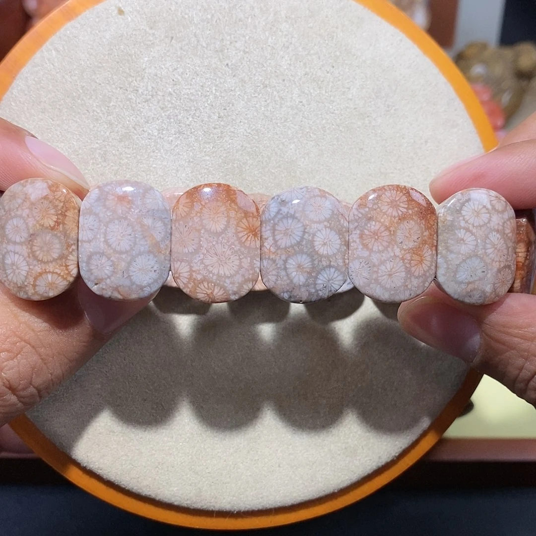 硅化珊瑚（珊瑚玉）手串未镶嵌莉*安