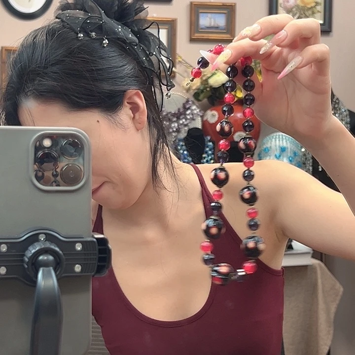 今***烧玻璃颈饰编号148 项链