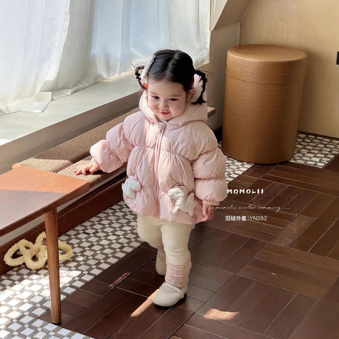 羽绒服冬季新款儿童外套连帽洋气卡通小马羽绒服外套外出服282