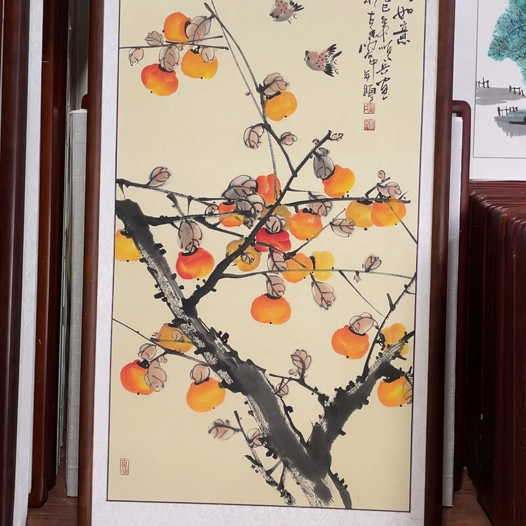 国画带框尺寸63*123厘米