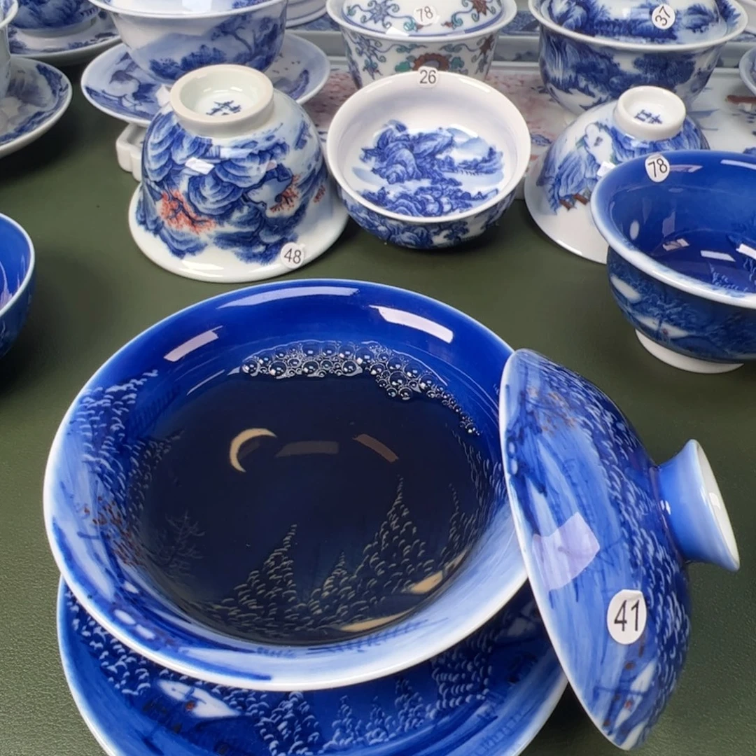 景德镇纯手工纯手绘茶具木木41