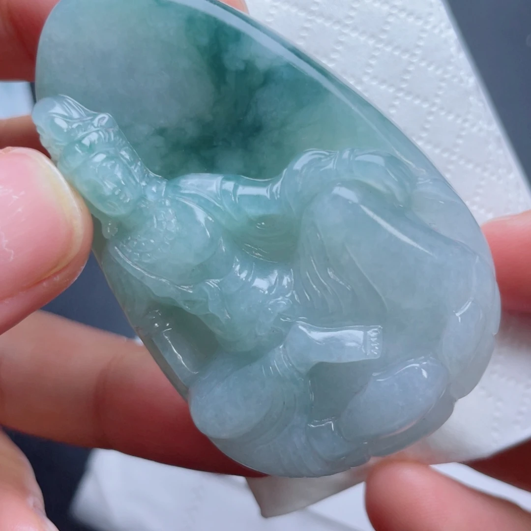 定制翡翠未镶嵌翡翠吊坠