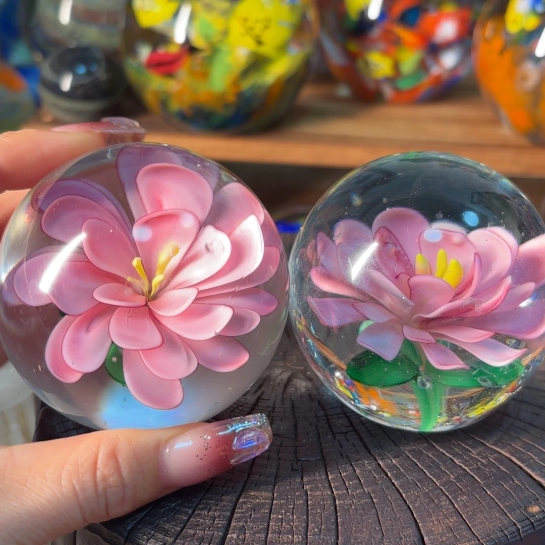 手工艺品琉璃瑕疵2个