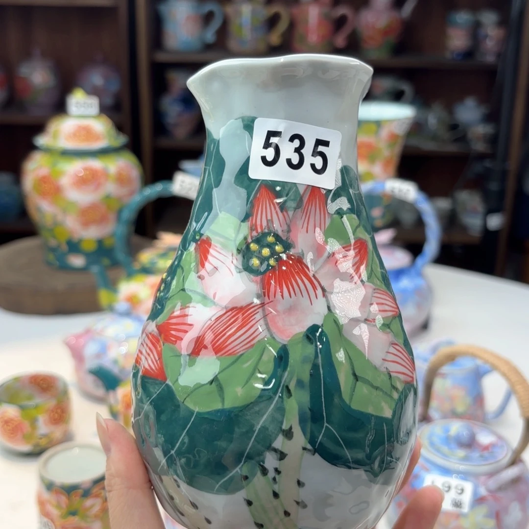 景德镇手绘高温釉下彩陶瓷茶具