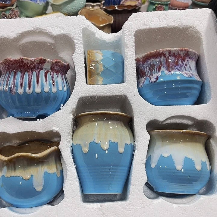 陶瓷蓝宝石六件套套装